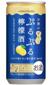 日本白鶴果凍 罐裝 檸檬清酒味 Hakutsuru Sparkling Jelly Sake Lemon 澳門