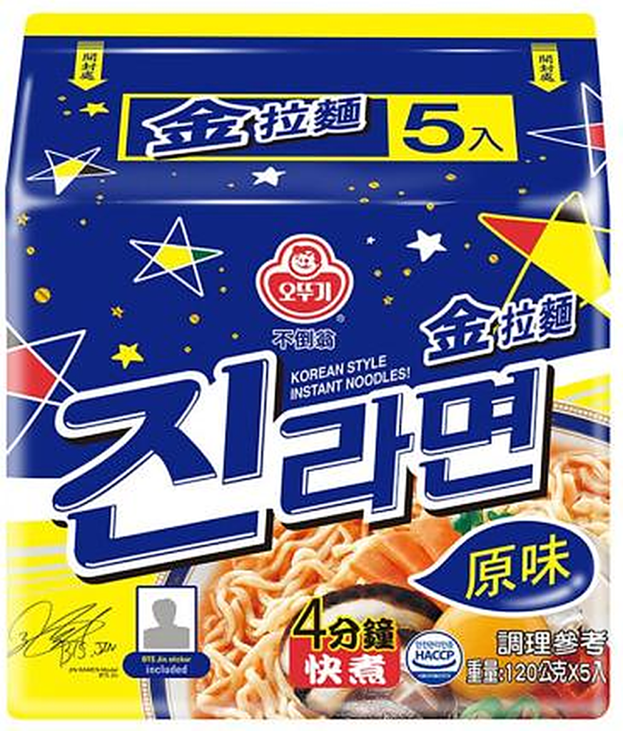 韓國不倒翁金拉麵小辣原味（5包裝）